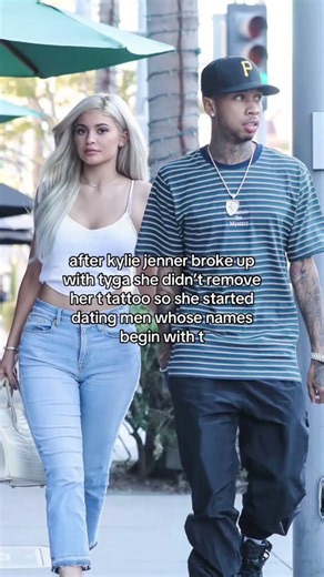 Kylie Jenner never removed her T tattoo she just started dating men whose names start with T 😭