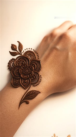 Beautiful Floral Flower mehndi design l #pihumehandidesigns #mehndidesign #shortsfeed #shorts #reels