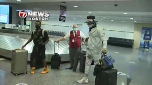 New England Patriots quarterback Cam Newton touched down at Boston Logan Airport around 7 p.m. Wednesday telling 7NEWS he is "ecstatic" to be playing with the team this season. | 7News - WHDH Boston