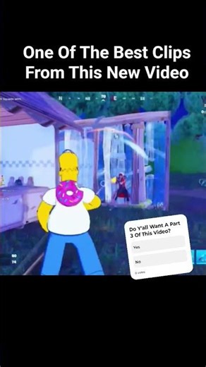 Do Y'all Want A Part 3 Of Homer Simpson In Fortnite Reload #fortniteclips #homersimpson #tepukkartu