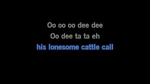 Karaoke Cattle Call - Eddy Arnold - CDG, MP4, KFN - Karaoke Version