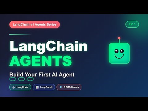 Langchain v1 Agents 1 - Basic Agent Creation with Web Search Tools using Langchain and Langgraph