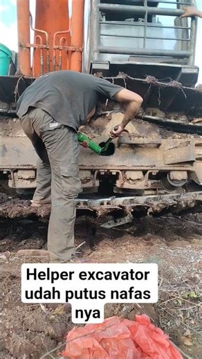 Helper kompa rantai excavator #alatberat#excavator#tracklink#tutorial