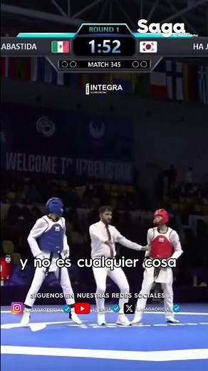 Guillermo Cortés MAKES HISTORY! WORLD JUNIOR CHAMPION in taekwondo for Mexico!