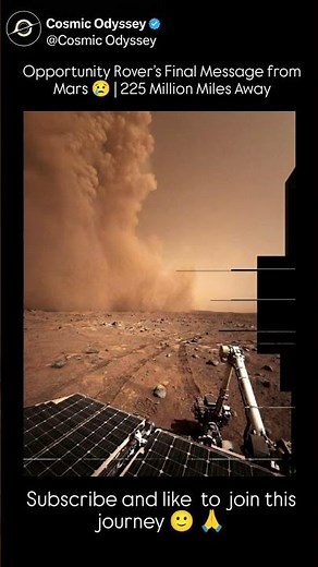 Opportunity Rover’s Final Message from Mars 😢 | 225 Million Miles Away