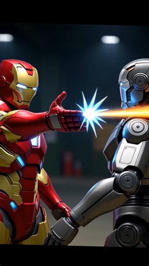 Iron Man Vs Classic Robot 🤖 #shorts #ironman