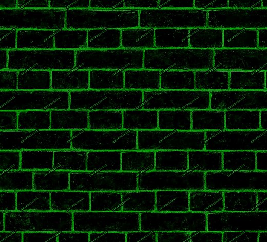 Lime Green Brick Wall Seamless Background Texture - Vibrant Architecture Digital Paper PNG - Digital Download Files - Etsy