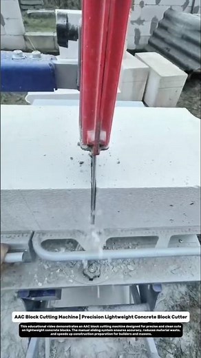 AAC Block Cutting Machine | Precision Lightweight Concrete Block Cutter.