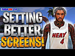 HOW TO SET BETTER SCREENS IN NBA 2K24! (DROPPING BODIES!)