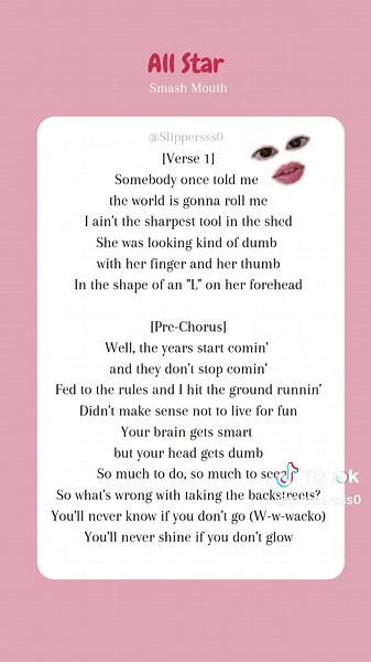 All Star lyrics by Smash Mouth #lirik #lyricsvideo #lyric #fypシ #fyp #fypシ゚viral #fypage