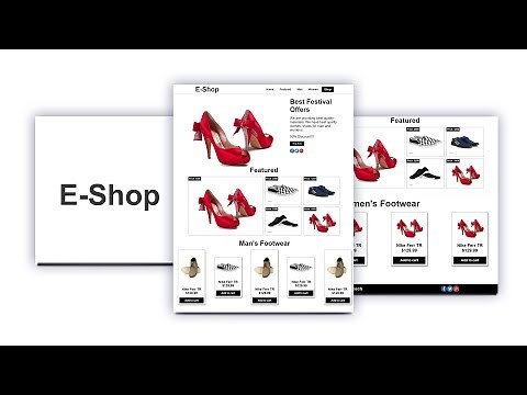 How to Make E-commerce Website Using Html Css in Hindi | Online Shopping Websites kaise banaye