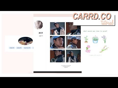 CARRD.CO TUTORIAL 💌 three different aesthetics | Justine Haley