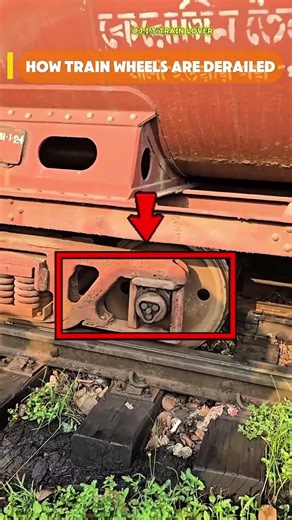 How train wheels derail. #derailment #railwayengineering #shorts