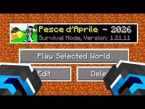PROVO LA NUOVA VERSIONE "PESCE D'APRILE" DEL 2026 - MINECRAFT ITA