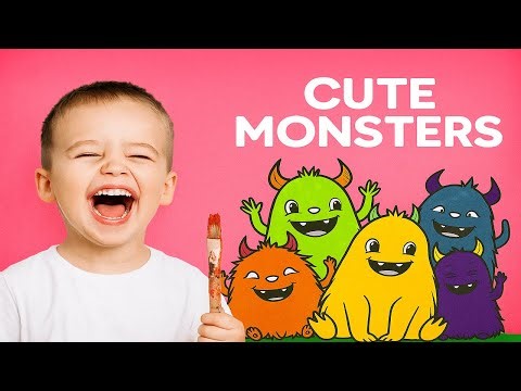 The Five Monsters Save the Light Forest ✨| Kids Adventure drawing and Story