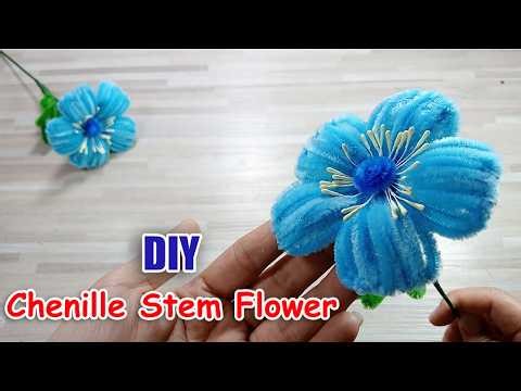 DIY Anemone Flower With Chenille Stems | Easy Pipe Cleaner Flower Tutorial