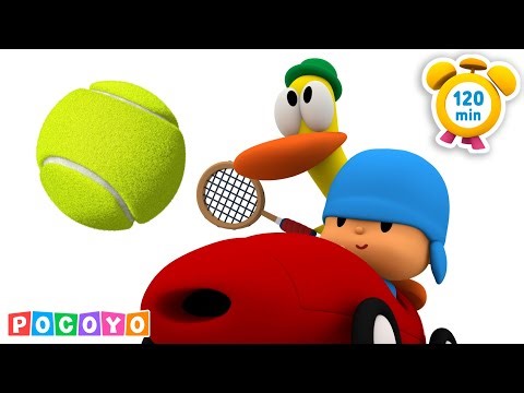 🎾 Pocoyo's Tennis Racket! 🏓 LET'S PLAY - EXERCISE TIME! | Pocoyo English | Sports Cartoons for Kids