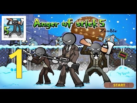 Anger of stick 5 zombie - Gameplay Walkthrough Part 1