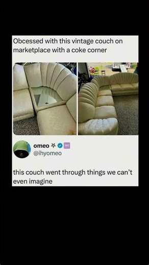 vintage couch with a story | Subscribe for more #motivation 😊👍