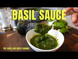 Basil Sauce | Basil Herb Sauce | Easy Basil Sauce | Fresh Summer Sauce | Herb Sauce