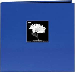 Pioneer Book Cloth Cover Post Bound Album 12"X12" - Cobalt Blue