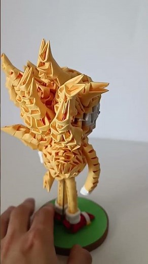 Super Sonic 3D Origami from PaperArt World