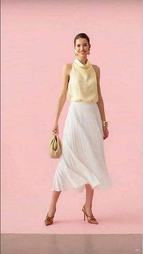 #shorts Ways to Style Your White Pleated Skirt to Create the Perfect Outfit