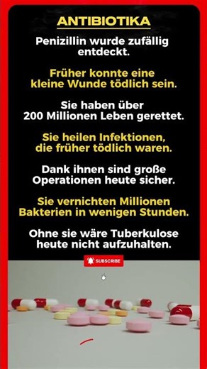 7 unglaubliche Fakten über Antibiotika💊