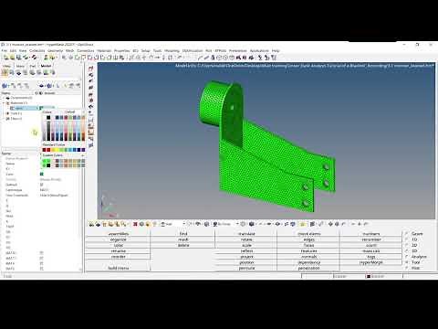 T1: 4.1-Create a new material-Altair HyperMesh
