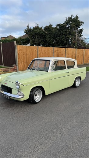 Edna the Anglia is getting slammed. But what engine should I put in her? #ford #anglia #classicford | Michael Johnson