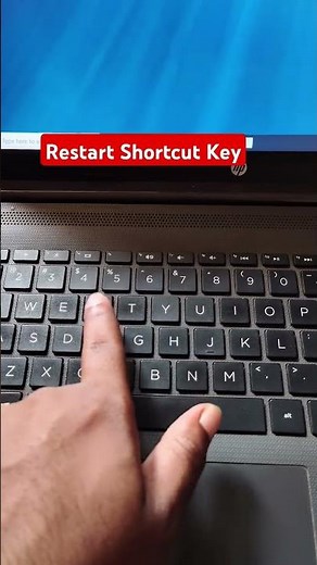 Laptop Restart Shortcut Key How to Restart Windows 10 #computer #education #shortswindows