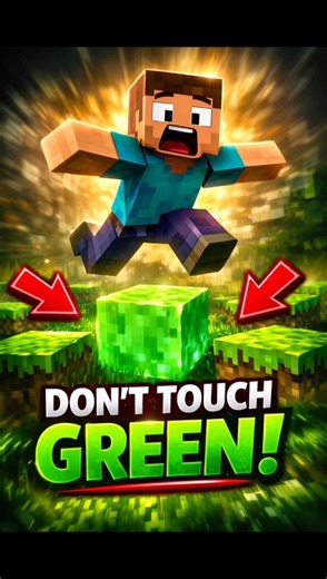 If I Touch GREEN Color, the Video Ends 😱 | Minecraft Shorts