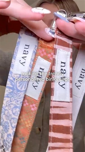 DIY Personalized Binky Clips 🍼
