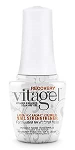 Gelish MINI Vitagel Recovery Nail Strengthener - Strengthening Polish, Base Coat, Fortifies and Repairs Weak, Thin, and Brittle Nails (0.3 oz)