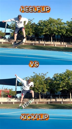 KICKFLIP VS HEELFLIP #kickflip #heelflip #skateboarding
