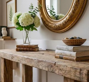 Rustic Console, Farmhouse Solid Wood Entryway Console Table, Barn Wood Console - Etsy