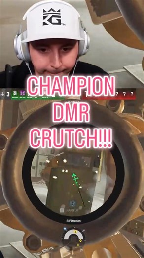 CHAMPION DMR CRUTCH!!! #rainbowsixsiege #rainbowsix #r6 #r6s #gaming