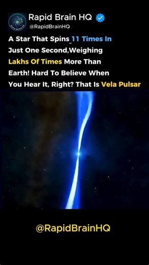 A Star Spinning 11 Times Per Second #space #universe #cosmos