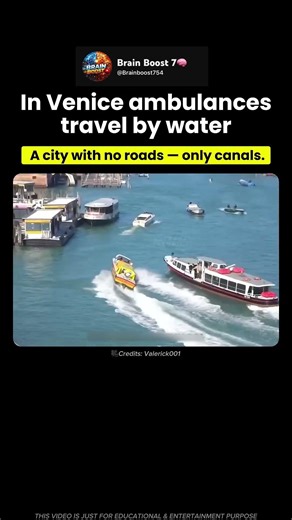 In Venice, Ambulances Race Through Water Instead of Roads 🚑🌊
