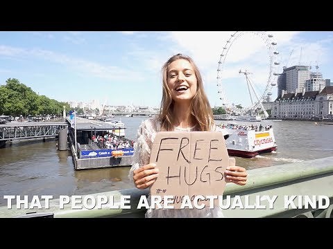 BLIND TRUST EXPERIMENT - Free Hugs in London Social Experiment