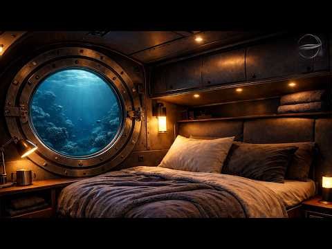 Deep Ocean Cabin 🌊 | Cozy Underwater Room Ambience with Soft Bubbles & Water Sounds (10 Hours)