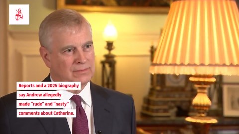 Body language claim about Andrew and Princess Catherine