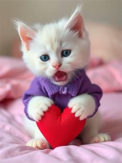 💖🐱 Cute Cat Sings “Because I Love You” – Adorable Kitty Love Song That Melts Hearts 🎶