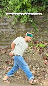 That One Chacha Who Enjoys Every Rain in the Village 🤣. #comedy #comedian