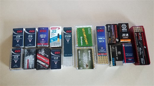 Quiet/Subsonic 22LR testing