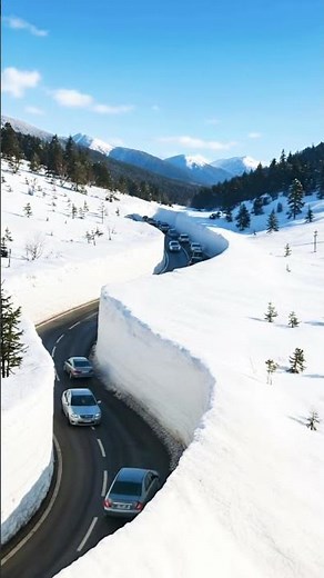 Alaska's Dalton Highway Open for Traffic | Huge Snow-Cut Roads Through Winter Wilderness