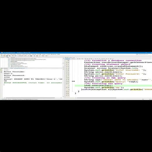 04 21 Developing A Login Application Using Jdbc And Mysql SHORTS 9of15