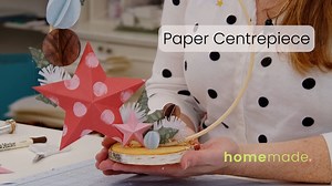 Make your own Christmas Centrepiece with some paper and glue and your cricut! #homemade #jennifertryon #cricut #cricut_ca #christmasdecor | Jennifer Tryon - Homemade