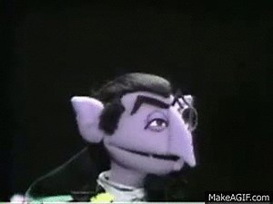 Count Von count laughing on Make a GIF