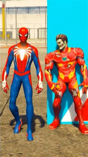 ZOMBIE SPIDERMAN 🆚 ZOMBIE IRONMAN & HULK | MARVEL ANIMATION #1 #shorts #spiderman #homemaranha